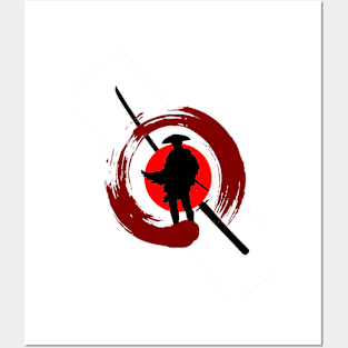 Samurai Warrior T-Shirt design Posters and Art